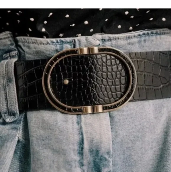 Sezane Fetiche Belt Ceinture Fétiche - Rouge Brique Lisse - Cuir bovin - Sézane main image 4